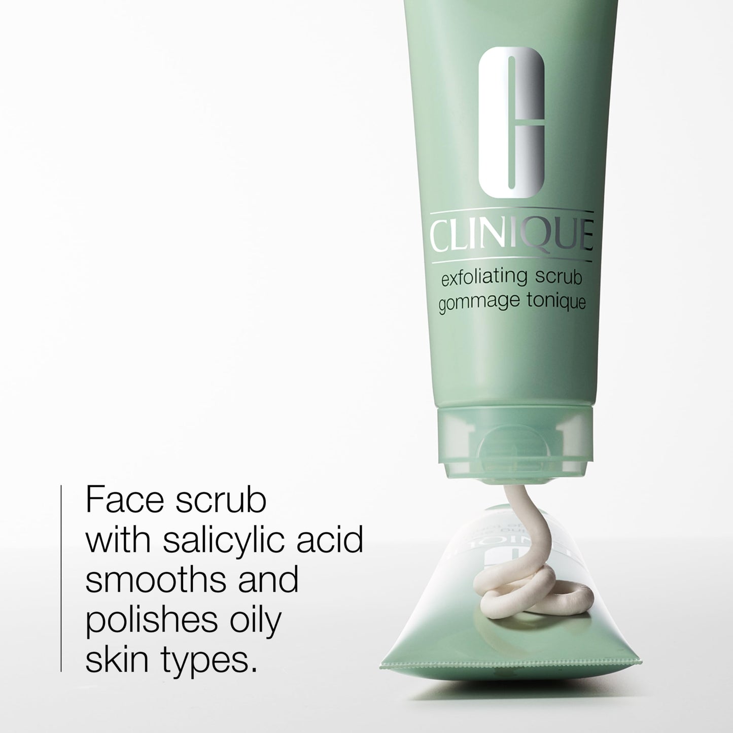 Clinique oil free salicylic acid exfoliator showing the authentic imported seal
