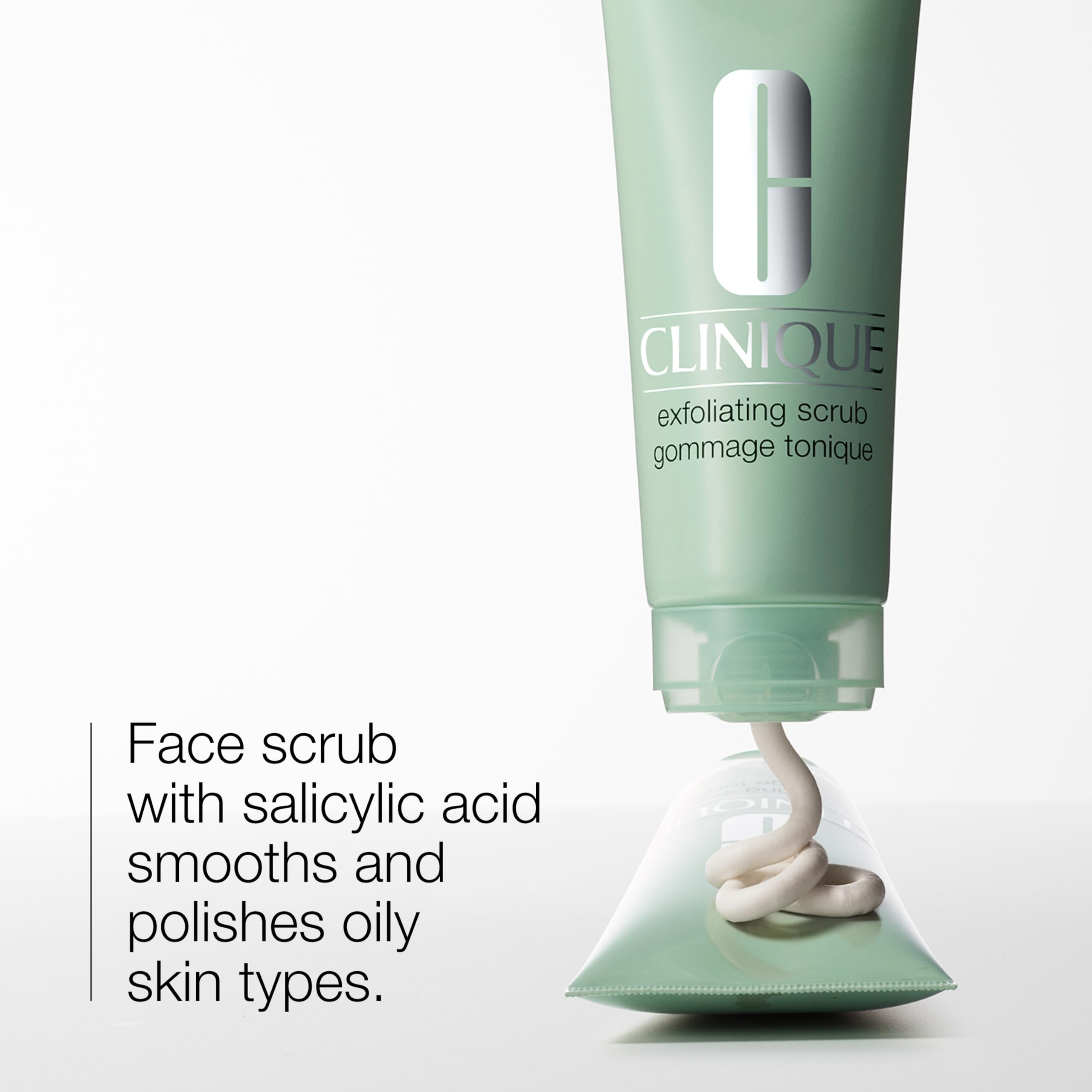 Clinique oil free salicylic acid exfoliator showing the authentic imported seal