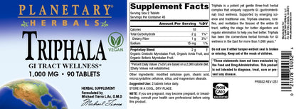 Planetary Herbals Triphala for gastrointestinal tract wellness