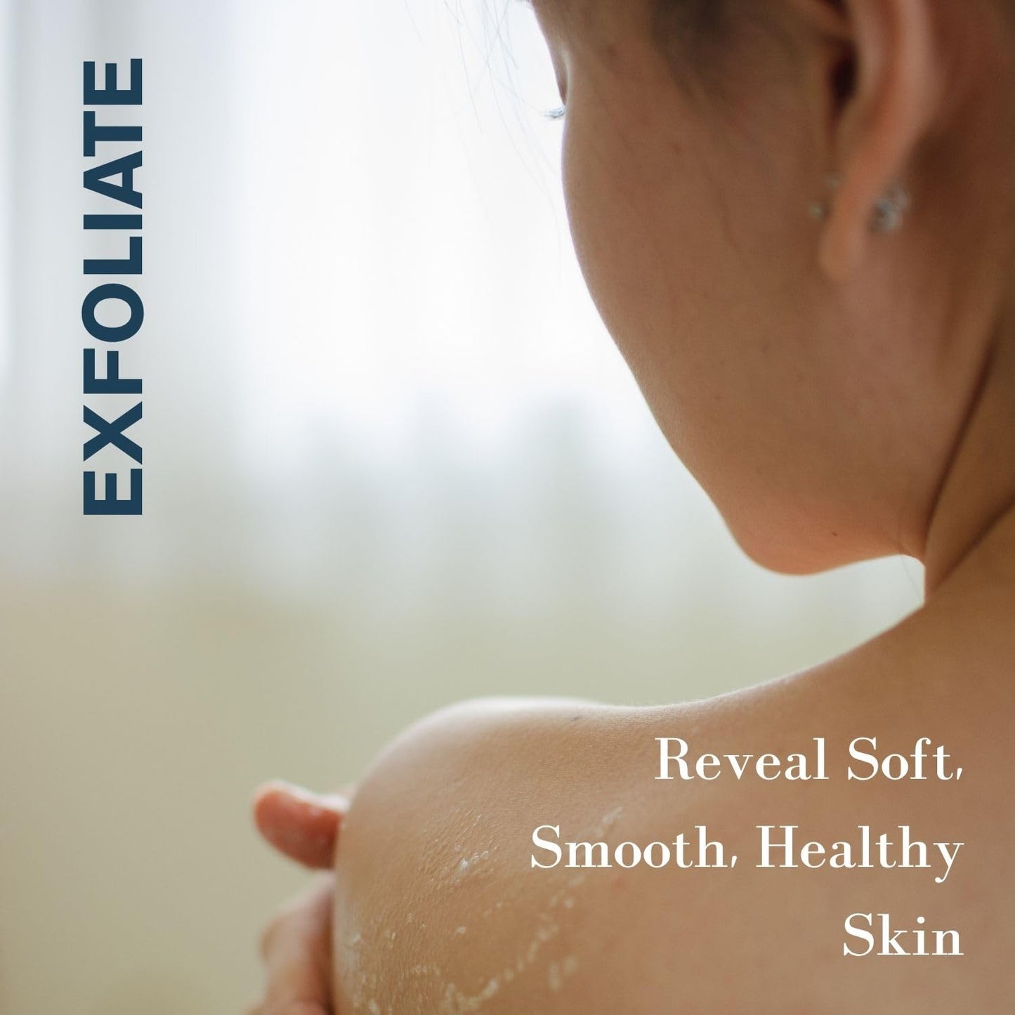 Chemical free volcanic pumice powder exfoliant product seal