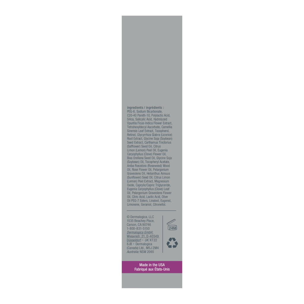 Dermalogica Thermafoliant scrub bottle branding and label details