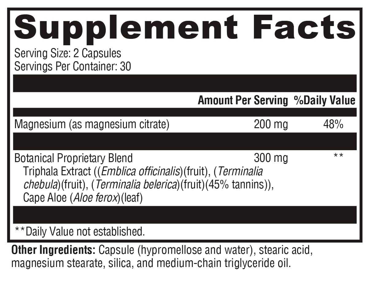 XYMOGEN ColonX bottle showing supplement facts list and clean ingredients panel