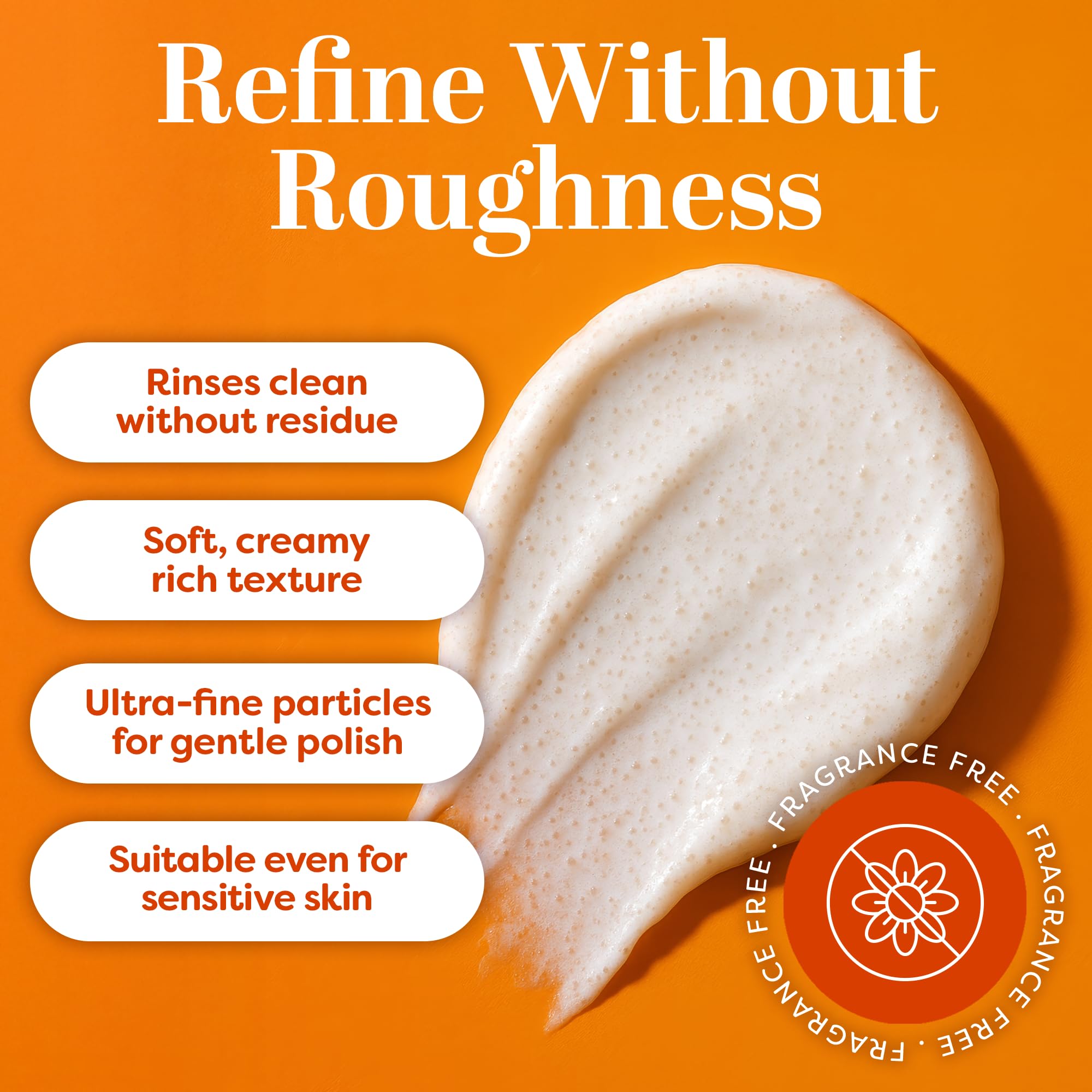 Back label of TruSkin Vitamin C Gentle Face Scrub with usage directions and ingredients.