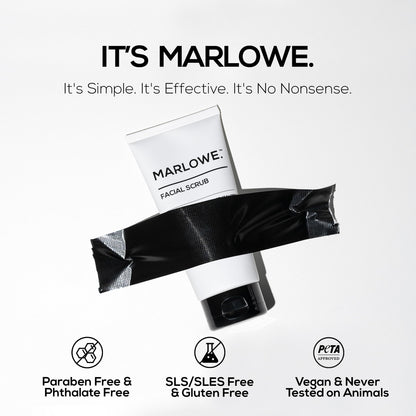 Marlowe deep pore cleansing facial exfoliator for men texture view