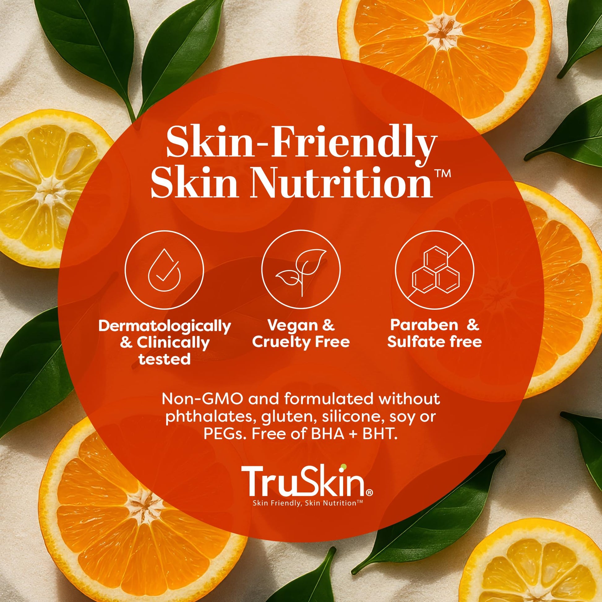 TruSkin Gentle Face Scrub being applied to cleanse and glow up uneven skin tone.