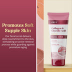 Envy exfoliating scrub tube back label