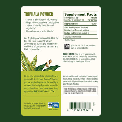 Premium eco-friendly bulk pouch packaging of Banyan Botanicals organic supplement