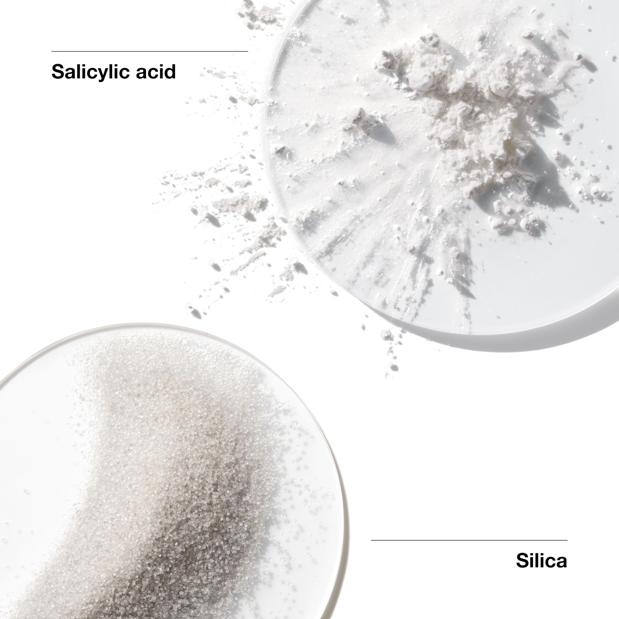 Clinique men face scrub with salicylic acid and silica texture close up