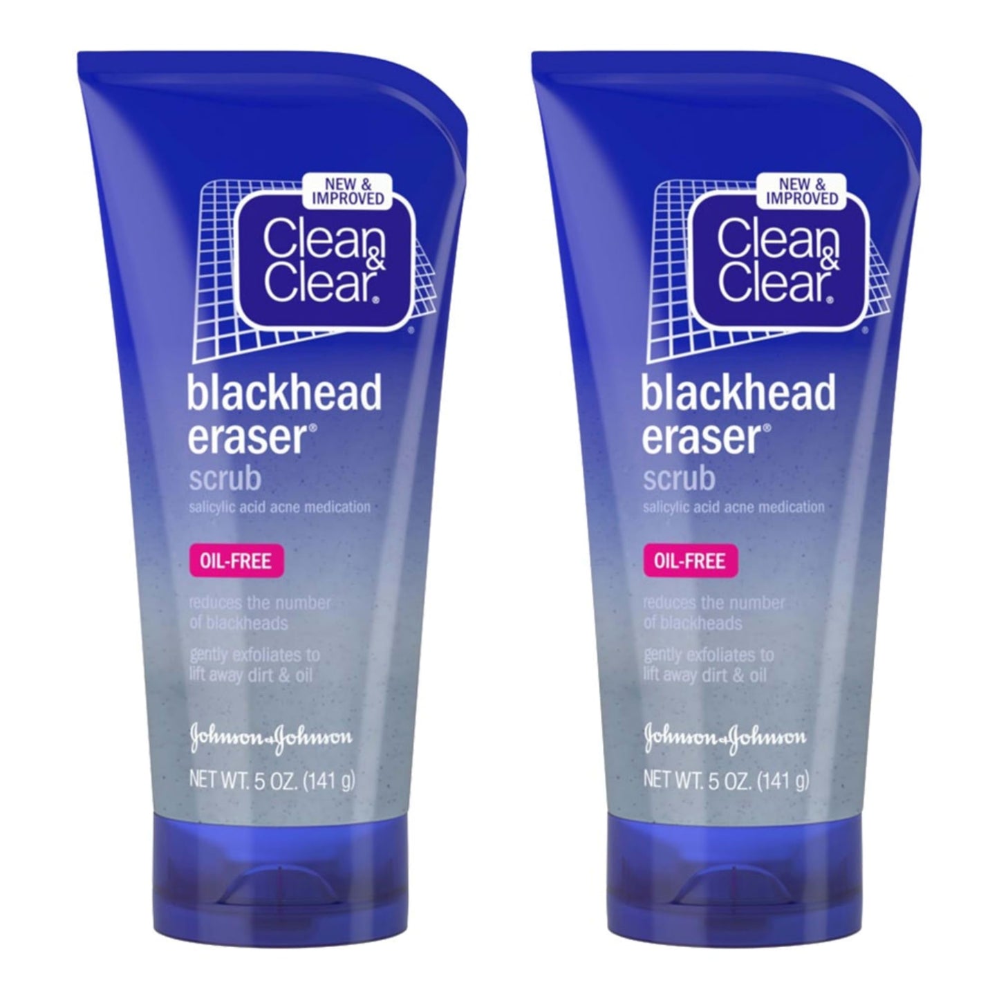 Clean And Clear salicylic acid acne face scrub tube close up