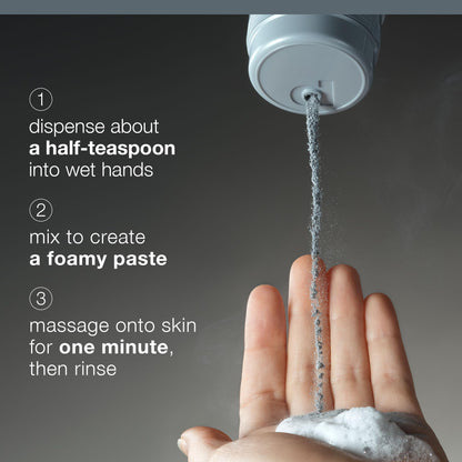 Dermalogica daily resurfacing powder transforming into a creamy paste with water