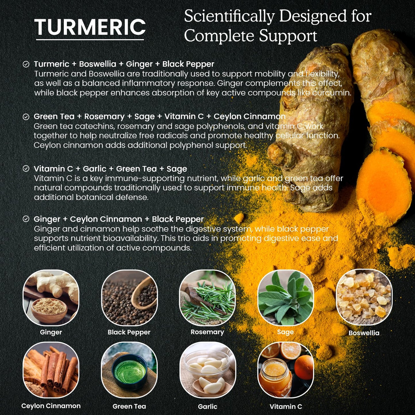 Two pack bundle of PAYAOCZ organic turmeric curcumin liquid drops one fluid ounce bottles