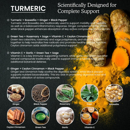 Two pack bundle of PAYAOCZ organic turmeric curcumin liquid drops one fluid ounce bottles