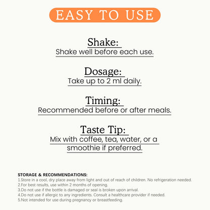 PAYAOCZ herbal complex nutritional information panel showing turmeric ginger and cinnamon content