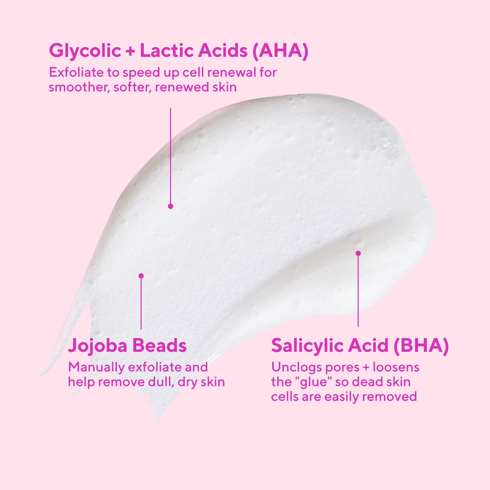 Murad exfoliating face wash packaging for smooth skin texture