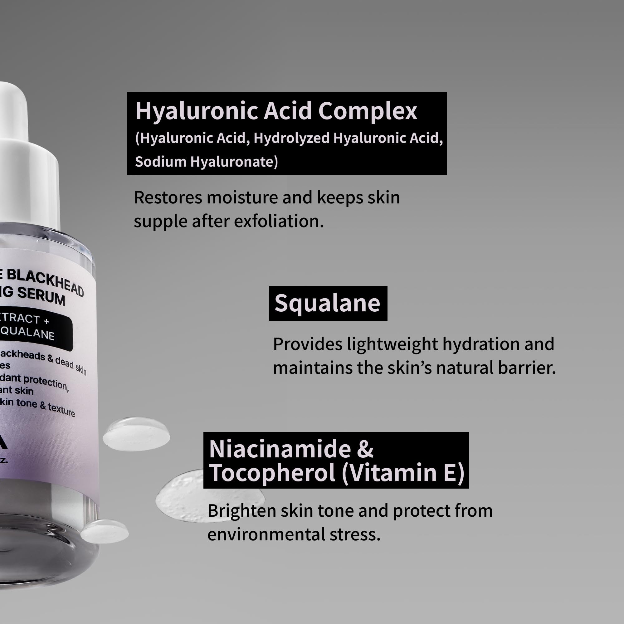 NIDA authentic Korean pore refining serum packaging for clear skin complexion