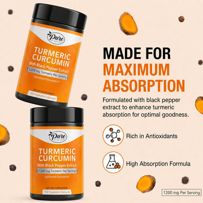 USA imported Pure By Nature turmeric curcumin supplement for immune and antioxidant defense