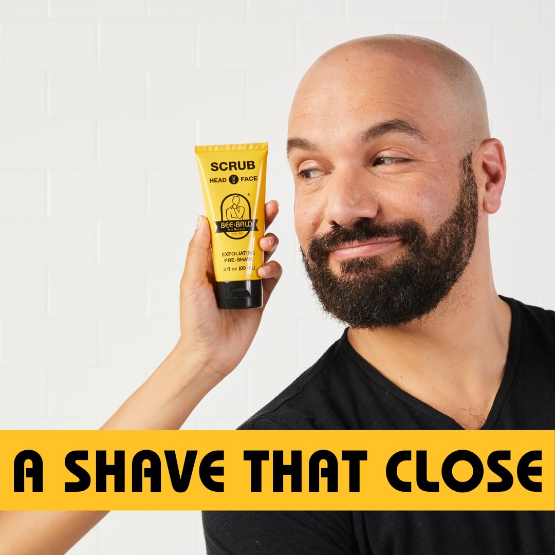 Bee Bald deep cleansing pre shave scrub texture and ingredients