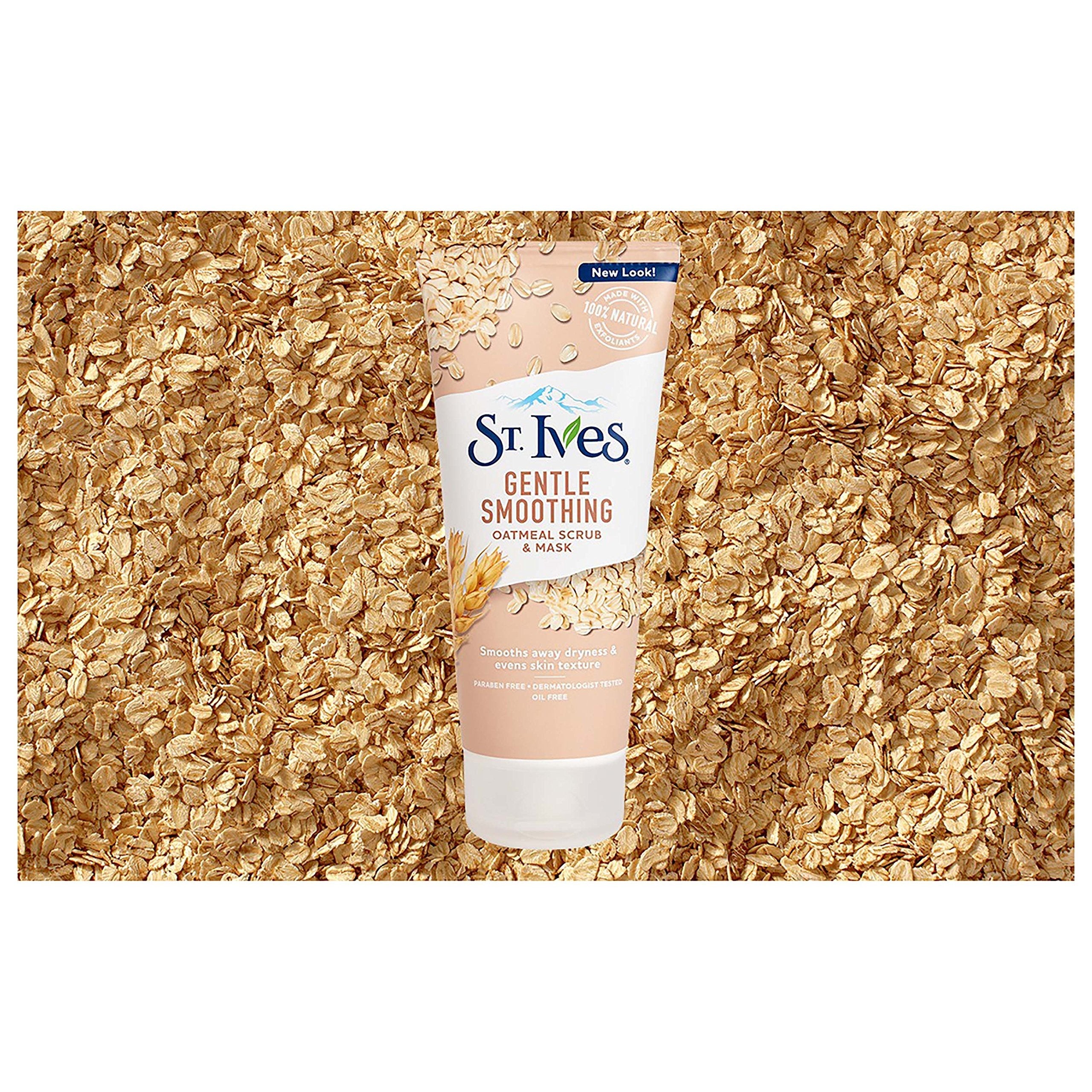 St. Ives USA imported natural oatmeal and honey smoothing facial exfoliator