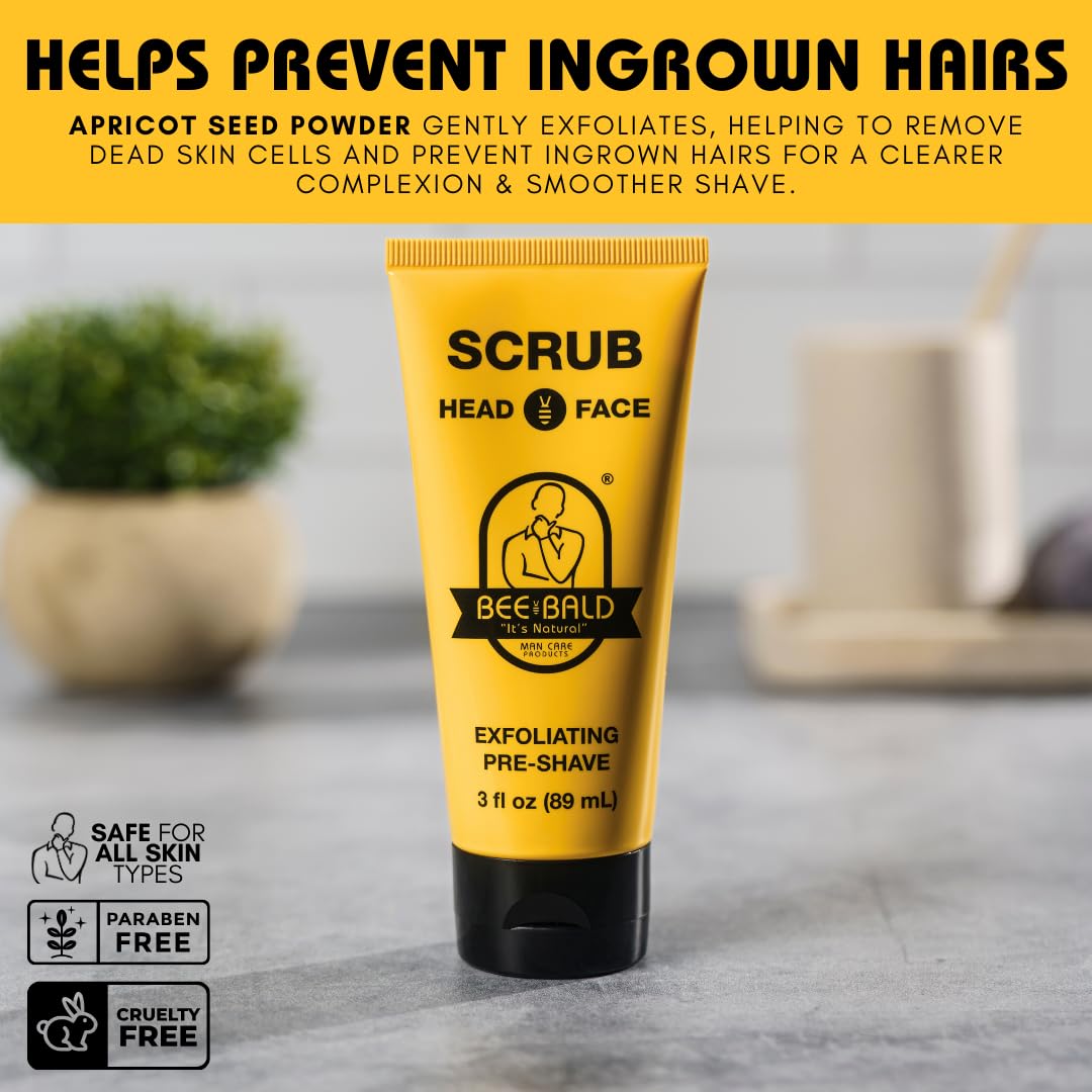 Bee Bald skincare product lifestyle placement