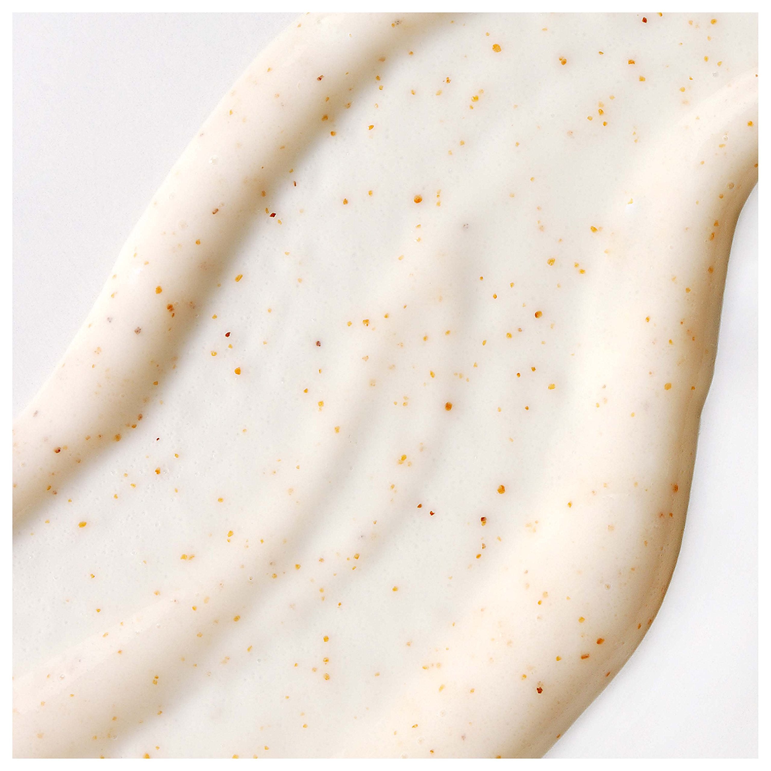 Dermatologist tested paraben free oatmeal face scrub texture demonstration