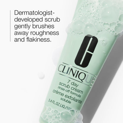 Clinique 7 Day Rinse Off Formula light green tube packaging