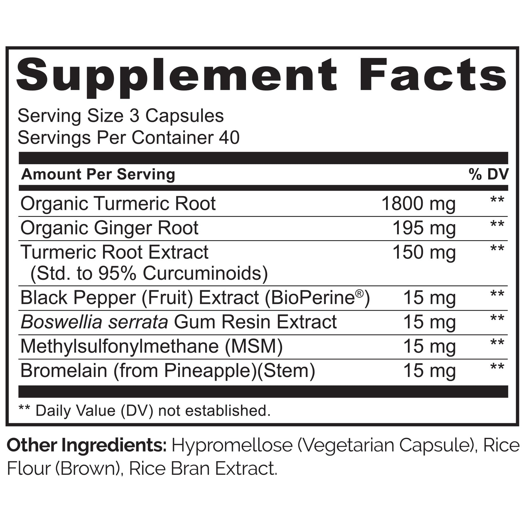 NATURELO Turmeric and Ginger capsules next to the supplement packaging.