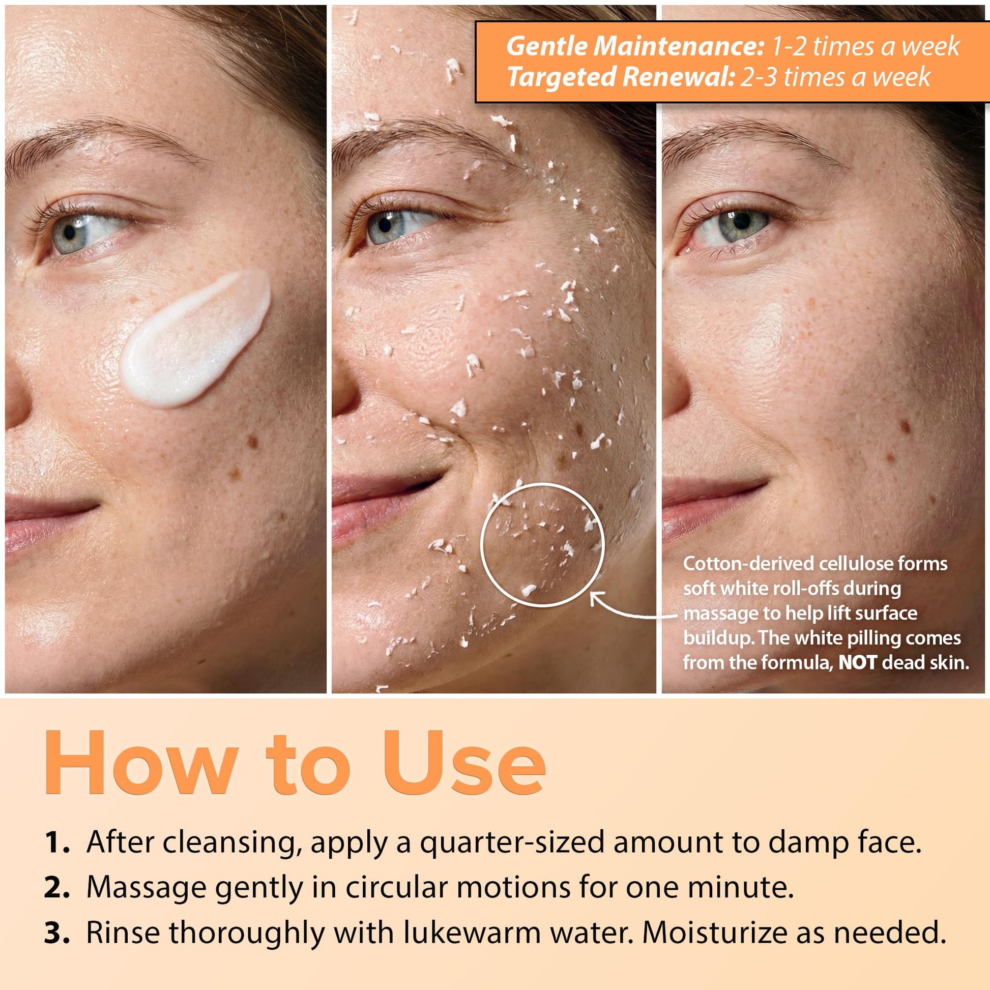 Side profile of the 4.9 fluid ounces tube highlighting the brightening benefits