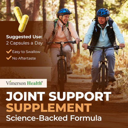 Vimerson Health Turmeric Curcumin and Moringa Oleifera herbal capsules layout illustrating size and vegan formula.