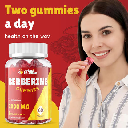Vylarithonixa vegan non-GMO berberine gummies with magnesium and chromium
