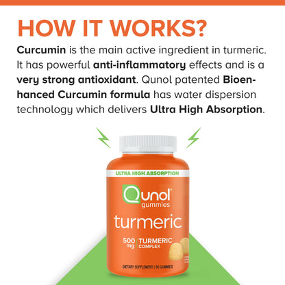 Vegan and gluten-free turmeric joint support gummies with natural tangerine flavor