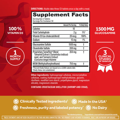Schiff Move Free Advanced joint and bone strength supplement bottle resting on white background