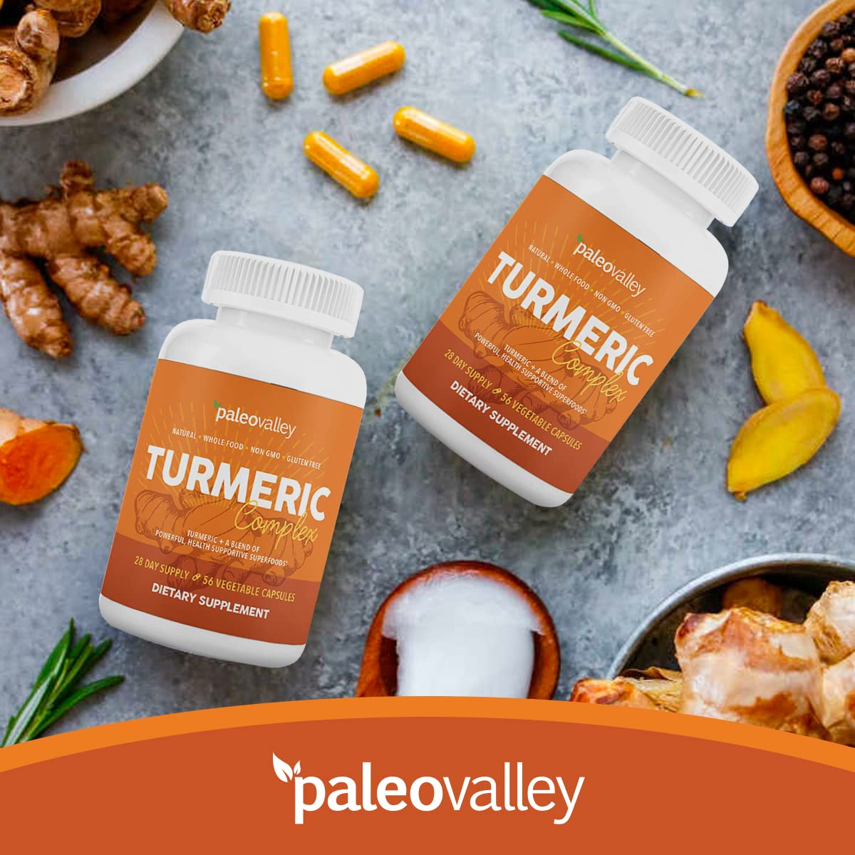 Paleovalley organic turmeric complex side panel product information