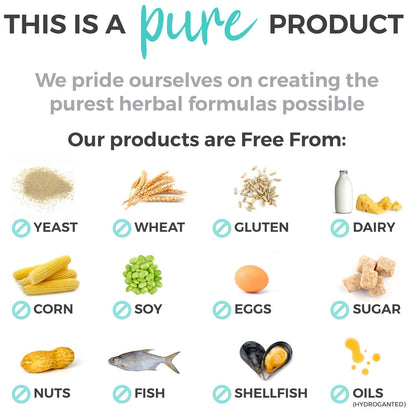 Pure Co USDA organic turmeric extract capsules displaying non-GMO and GMP certified seals.