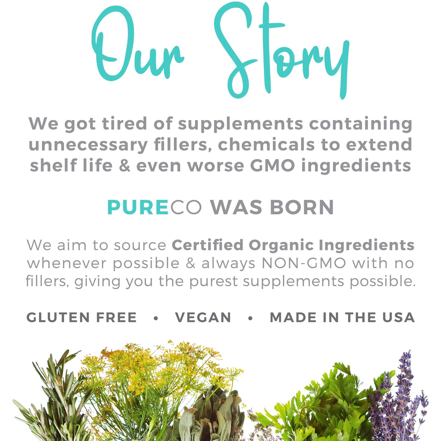 Pure Co turmeric with black pepper for enhanced absorption supplement bottle on clean background.