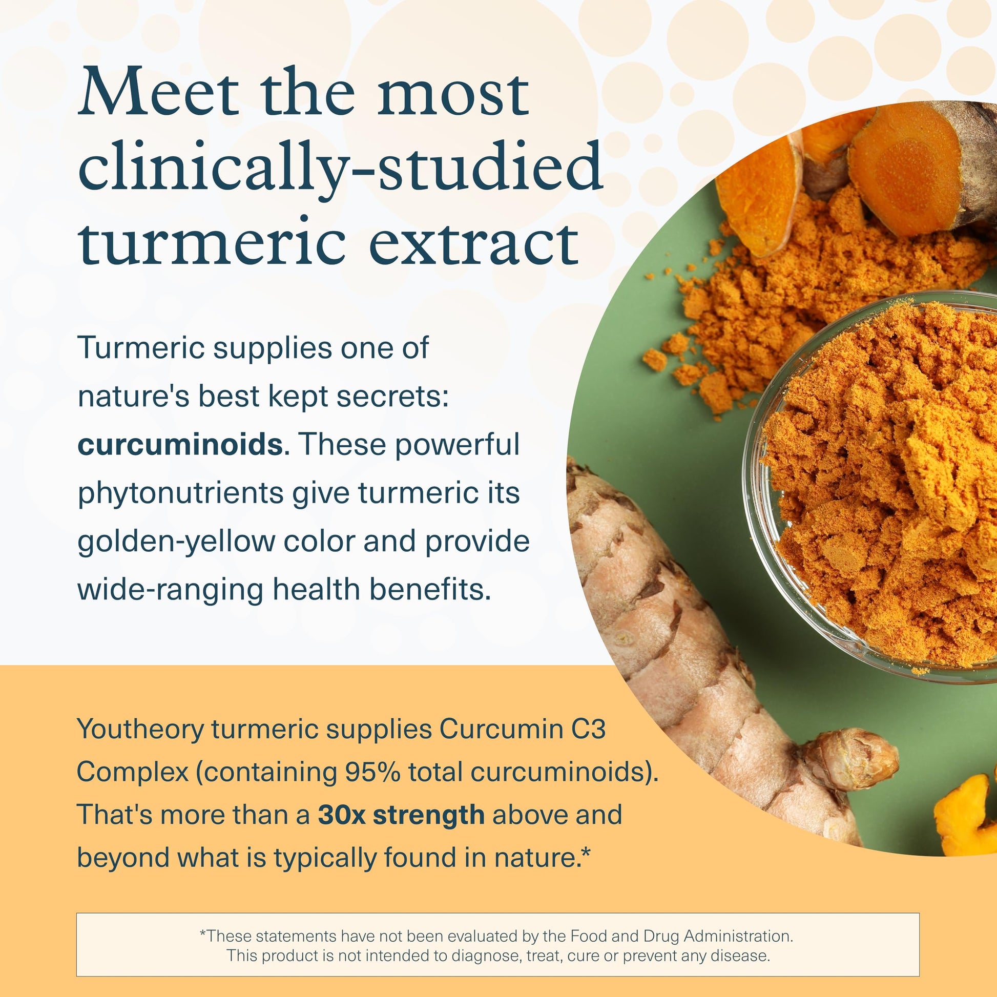 Close up view of the easy to swallow vegetarian capsules from the authentic Youtheory imported supplement bottle.