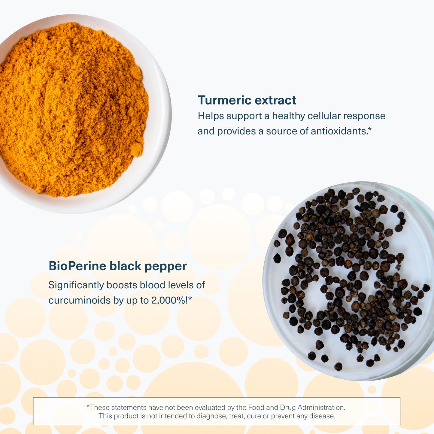 Top down look at the Youtheory Turmeric 1000mg bottle emphasizing the premium safety seal and brand identity.