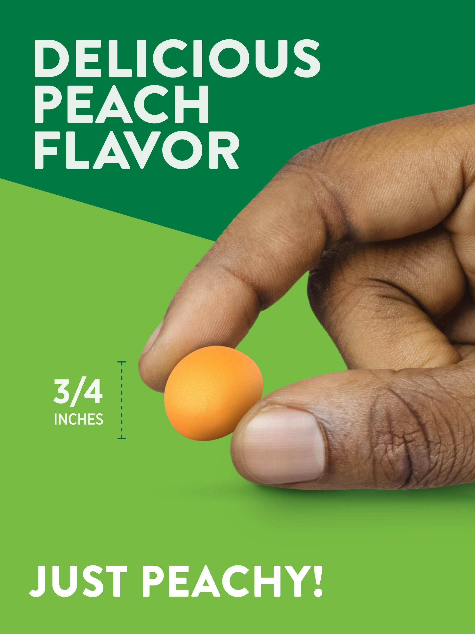 Nature's Truth peach-flavored gluten-free gummies arranged next to the authentic product container.
