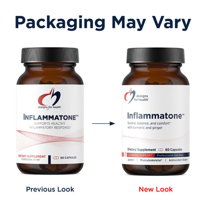 Designs for Health proteolytic enzymes and turmeric capsules bottle details