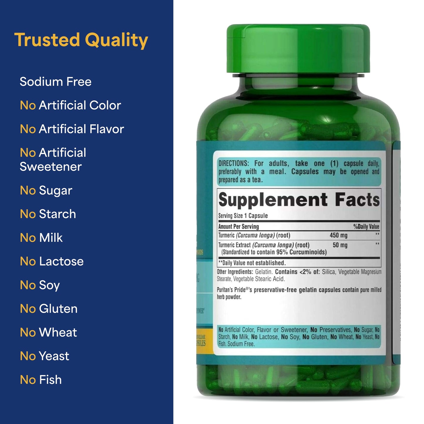Back label view of the joint comfort supplement detailing consumer safety warnings, allergy alerts, and clear adult dosage instructions.