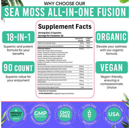 Adndale imported dietary supplement nutritional facts and labels