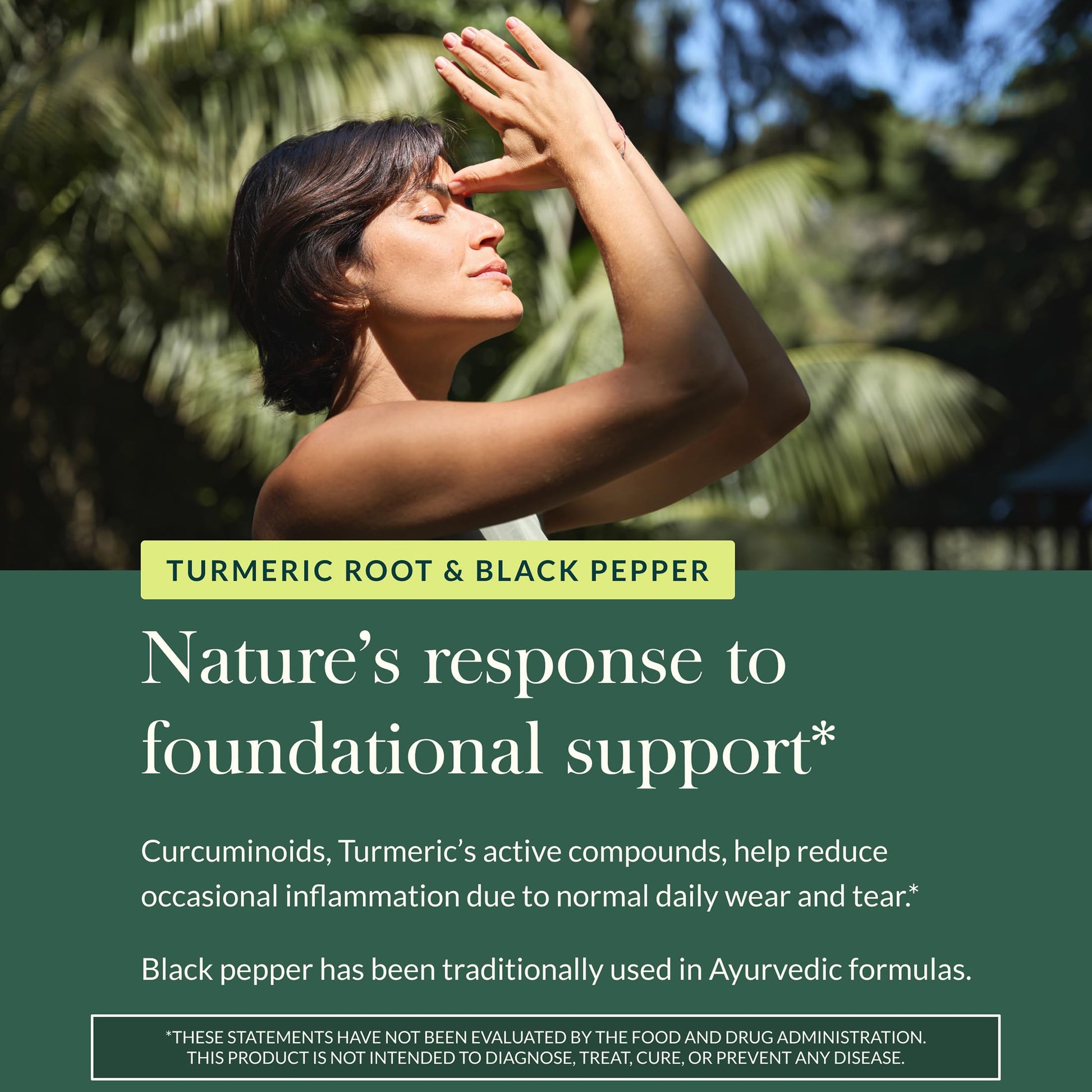 Gaia Herbs Turmeric Supreme imported USA supplement packaging details