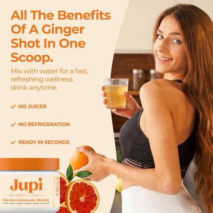 Premium blood orange flavor health supplement jar with thirty servings
