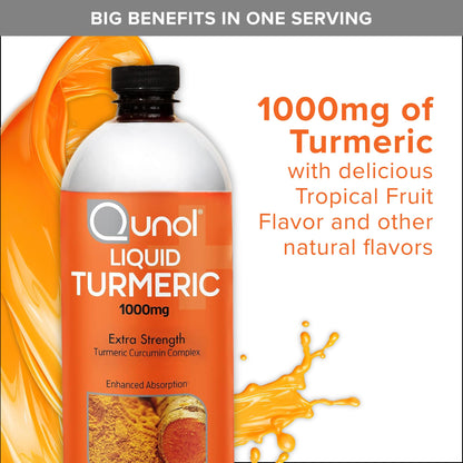 Close up of liquid turmeric curcumin nutritional information panel with ninety five percent curcuminoids standard.