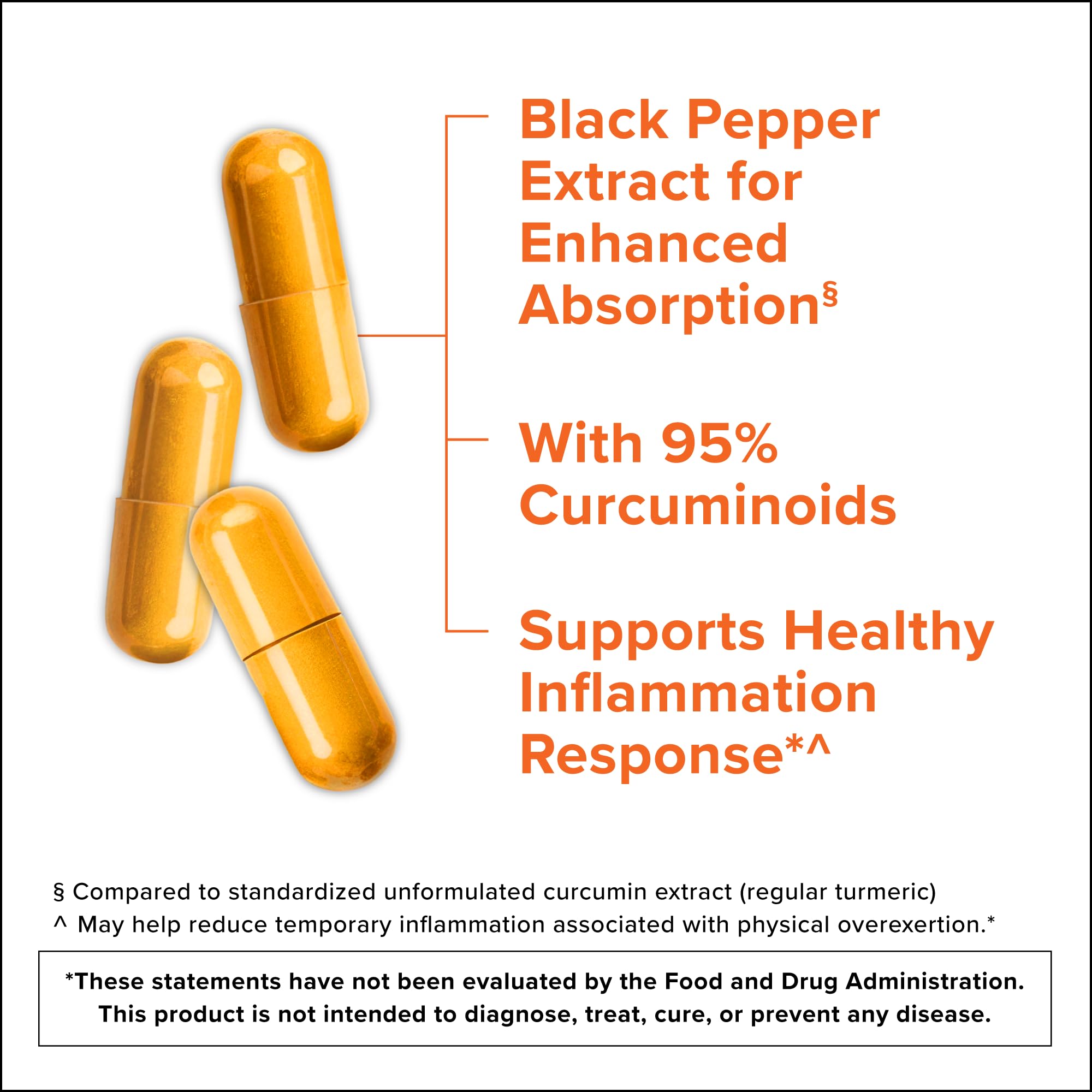 Qunol Turmeric Curcumin with organic ginger joint health supplement bottle label details