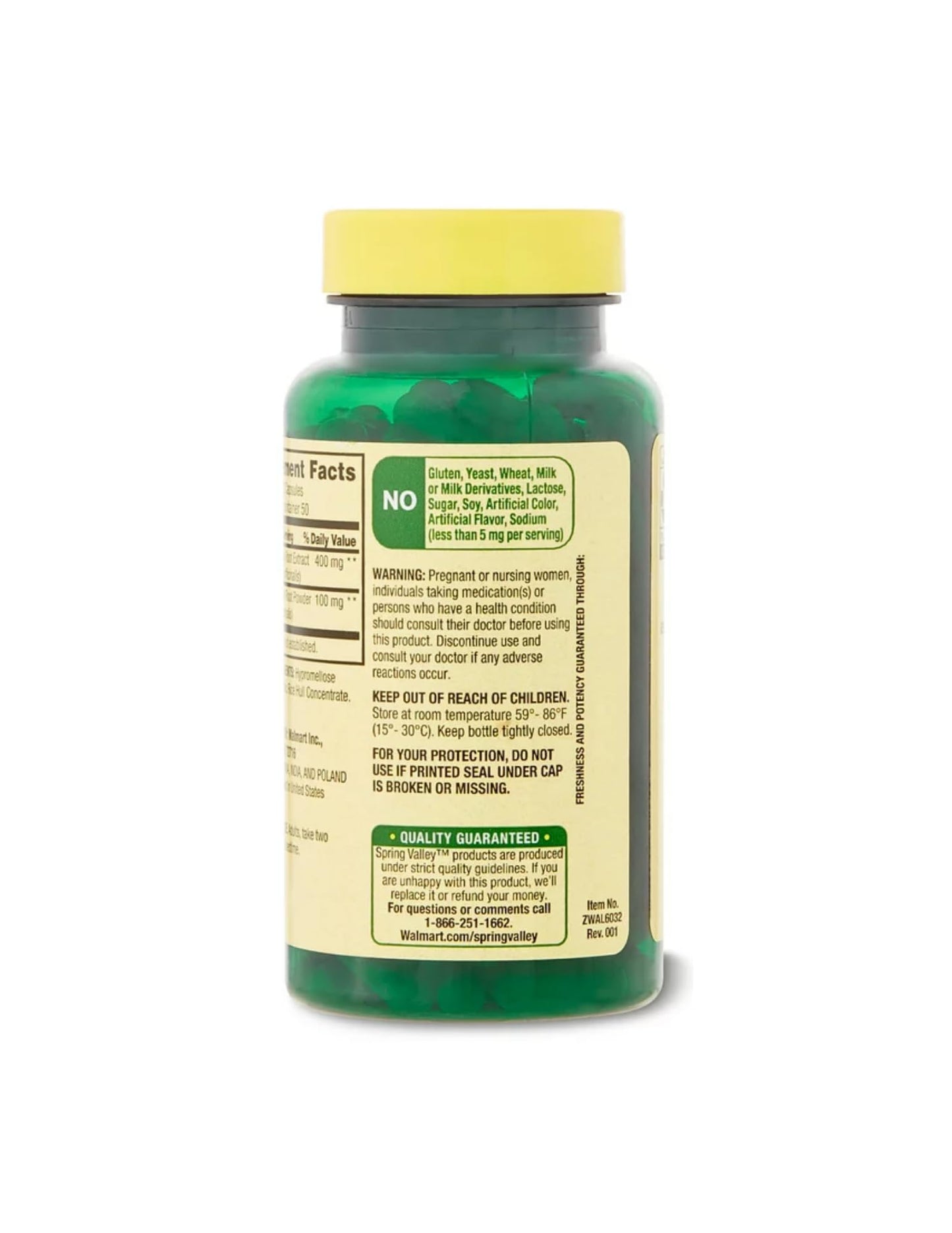 One hundred count bottle of Spring Valley valerian root herbal supplement for insomnia