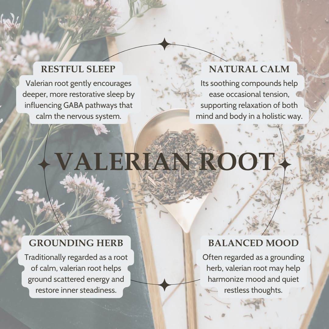 Back label of Elanen Naturals valerian root showing clear non-GMO and organic ingredient certifications.