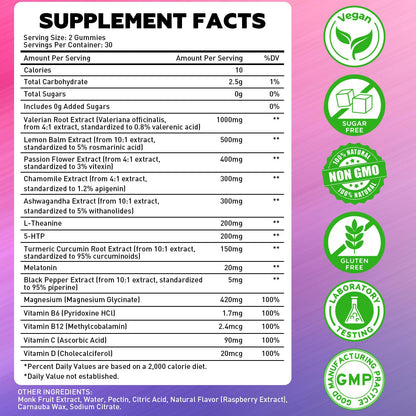 Two pack bundle of Flyrocer 1000mg valerian root chewable supplements.