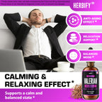 Herbify valerian root dietary supplement dropper top close up view