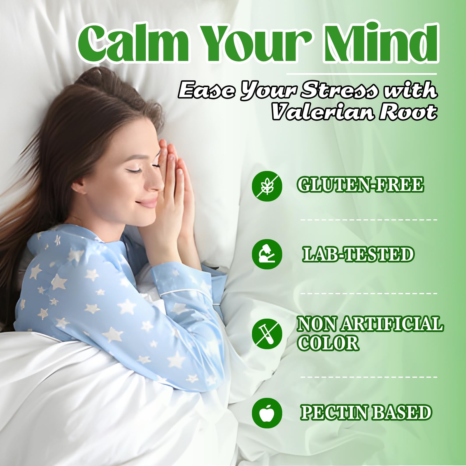 Melatonin free herbal gummies by Zetelixia for anxiety relief and daily mood support.
