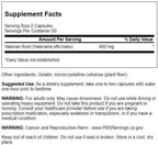 Swanson Valerian Root 100 herbal capsules nutrition facts label showing 475mg serving size